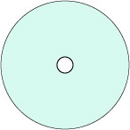circle table top with hole