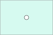 rectangle table top with hole