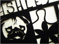 custom laser cut paper placemat
