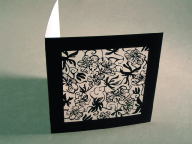 beautiful flower pattern greeting card