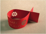 custom laser cut paper napkin holder