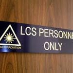 laser cut acrylic sign w vinyl details
