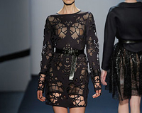 laser cut neoprene dress for Michael Angel NYC laser cut neoprene dress for Michael Angel NYC