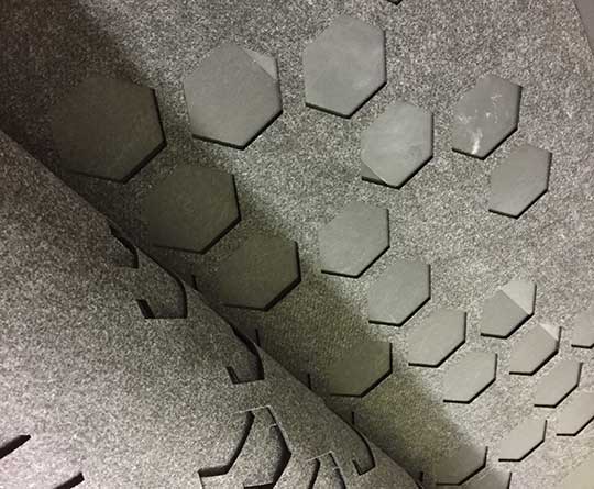 Laser Cut Felt Panel Divider Wall Covering Laser Cut Felt Panel Divider Wall Covering
