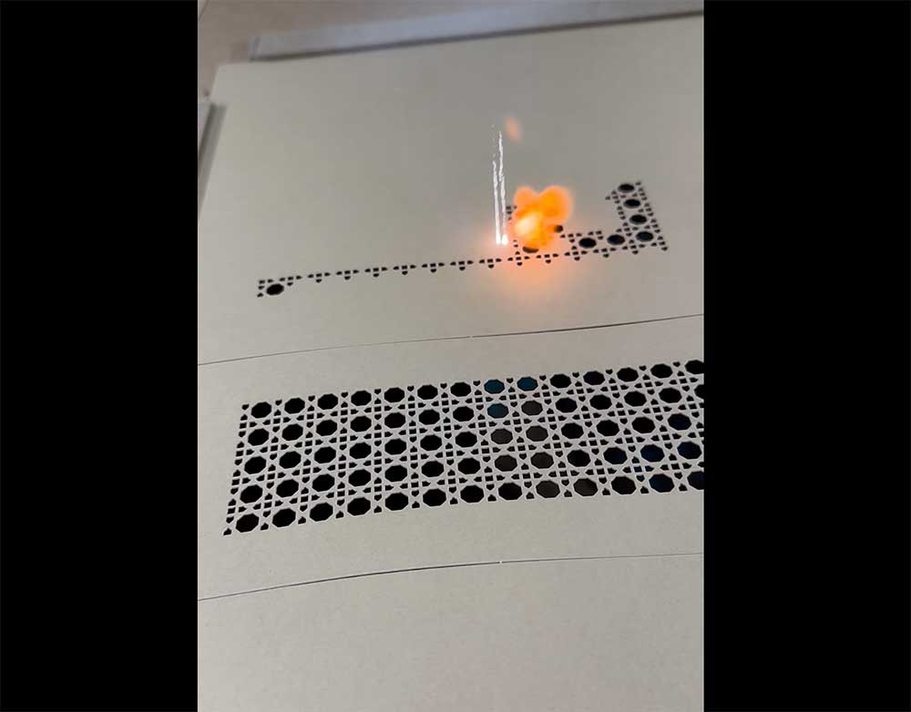 Laser Cutting Shapes and Patterns Into Paper (video)