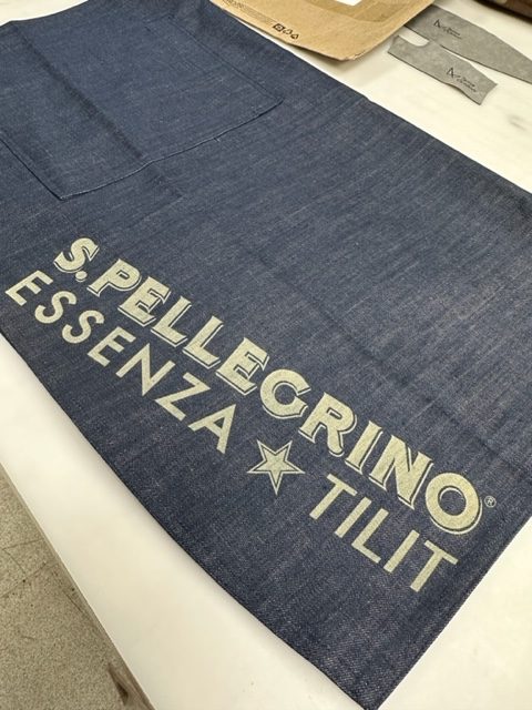 Laser Engraved Denim Apron for Tilit, NYC