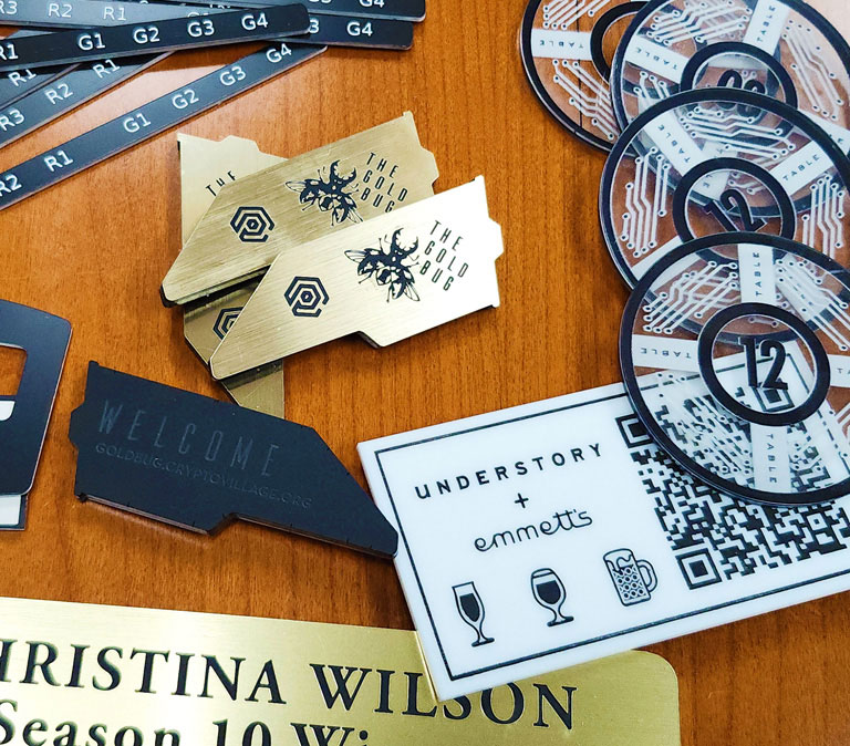 Laser Cut and Engraved Labels and ID Tags