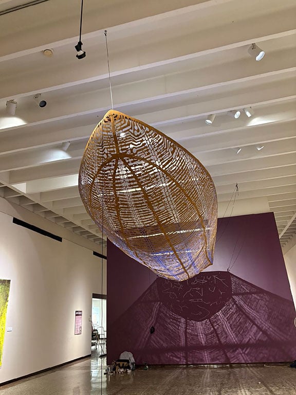 John Sabraw - "Glide" at Apeiron - Laser Cut Felt