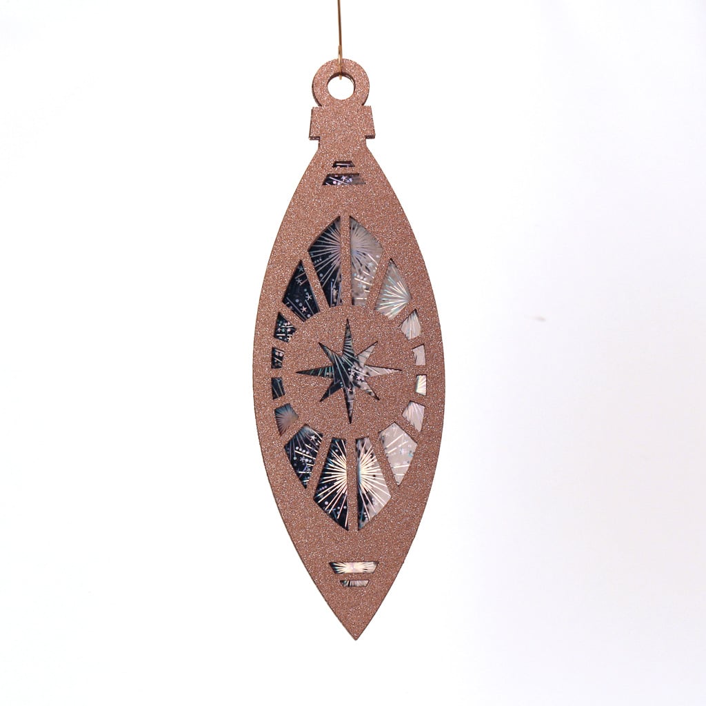 Custom Laser Cut Wooden Vintage Christmas Ornaments