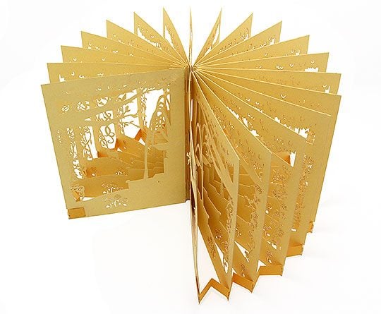 360 Degree Paper Wedding Invitation Card