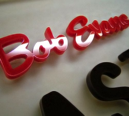 3D Company Sign Laser Cut for Bob Evans