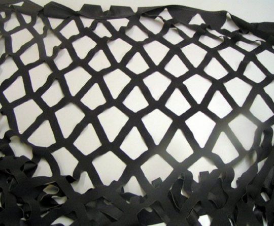 laser cut diamond pattern polyester